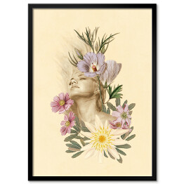 Obraz klasyczny Romantyczka wśród kwiatów