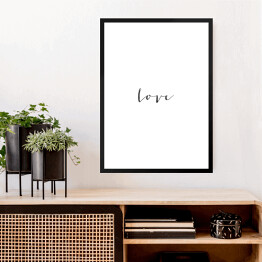 Obraz w ramie Typografia - "Love"