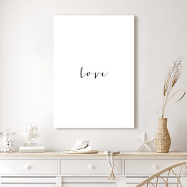 Obraz na płótnie Typografia - "Love"