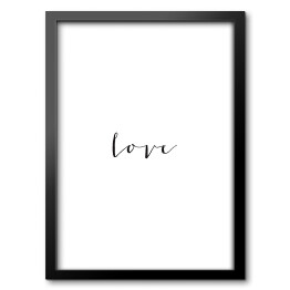 Obraz w ramie Typografia - "Love"