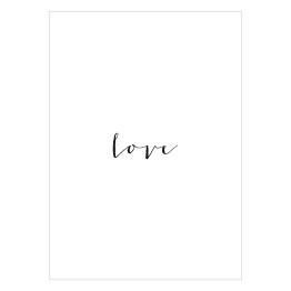 Plakat samoprzylepny Typografia - "Love"