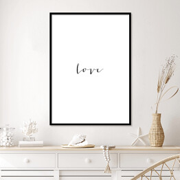 Plakat w ramie Typografia - "Love"