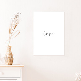 Plakat Typografia - "Love"