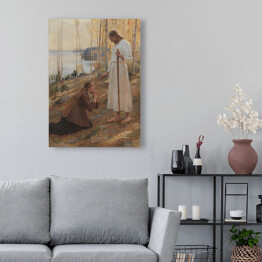 Obraz na płótnie Jezus i Maria Magdalena Albert Edelfelt Reprodukcja obrazu