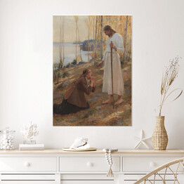 Plakat Jezus i Maria Magdalena Albert Edelfelt Reprodukcja obrazu