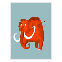 Plakat samoprzylepny Prehistoria - mamut