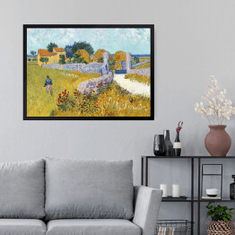 Obraz w ramie Vincent van Gogh Dom wiejski w Prowansji. Reprodukcja