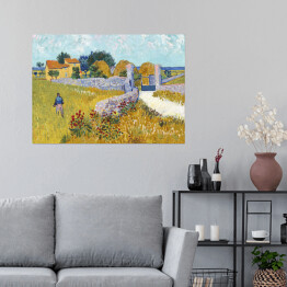 Plakat Vincent van Gogh Dom wiejski w Prowansji. Reprodukcja