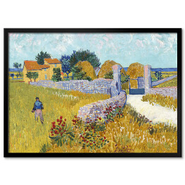 Plakat w ramie Vincent van Gogh Dom wiejski w Prowansji. Reprodukcja
