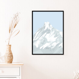 Plakat w ramie Annapurna - szczyty górskie