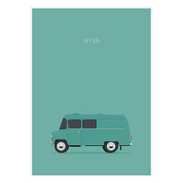 Plakat samoprzylepny Polskie samochody - NYSA