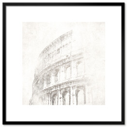 Plakat w ramie Koloseum - ilustracja