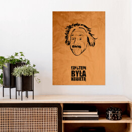 Plakat Typografia - "Einstein była kobietą"