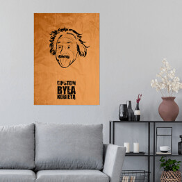 Plakat Typografia - "Einstein była kobietą"