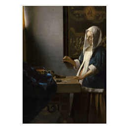 Plakat Jan Vermeer "Ważąca perły" - reprodukcja