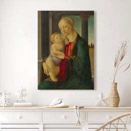 Obraz na płótnie Sandro Botticelli Madonna z dzieciątkiem. Reprodukcja