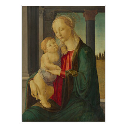 Plakat samoprzylepny Sandro Botticelli Madonna z dzieciątkiem. Reprodukcja