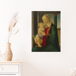 Plakat samoprzylepny Sandro Botticelli Madonna z dzieciątkiem. Reprodukcja