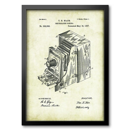 Obraz w ramie T. H. Blair - patenty na rycinach vintage