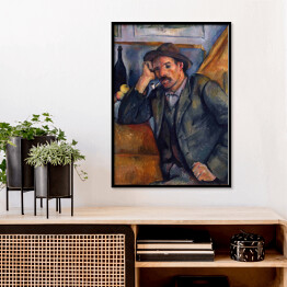 Plakat w ramie Paul Cezanne "Samotny palacz" - reprodukcja