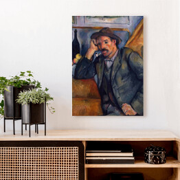 Obraz na płótnie Paul Cezanne "Samotny palacz" - reprodukcja