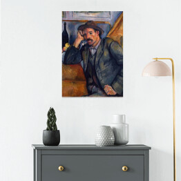 Plakat Paul Cezanne "Samotny palacz" - reprodukcja