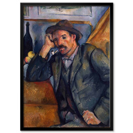 Plakat w ramie Paul Cezanne "Samotny palacz" - reprodukcja