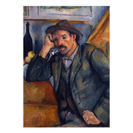 Plakat samoprzylepny Paul Cezanne "Samotny palacz" - reprodukcja
