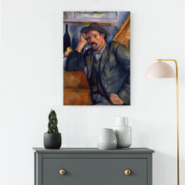 Obraz na płótnie Paul Cezanne "Samotny palacz" - reprodukcja