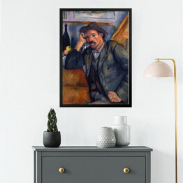 Obraz w ramie Paul Cezanne "Samotny palacz" - reprodukcja