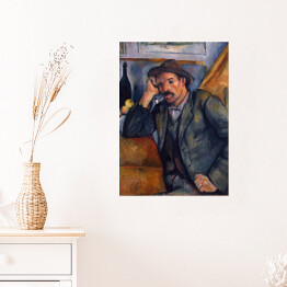 Plakat samoprzylepny Paul Cezanne "Samotny palacz" - reprodukcja