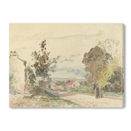 Obraz na płótnie Camille Pissarro Droga z Wersalu do Louveciennes. Reprodukcja