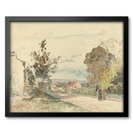 Obraz w ramie Camille Pissarro Droga z Wersalu do Louveciennes. Reprodukcja