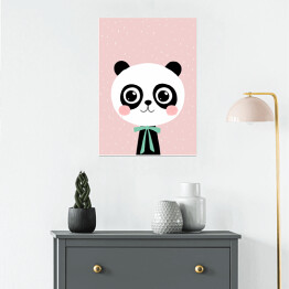 Plakat Zwierzaczki - panda