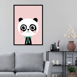 Plakat w ramie Zwierzaczki - panda