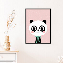 Plakat w ramie Zwierzaczki - panda
