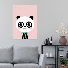 Plakat samoprzylepny Zwierzaczki - panda