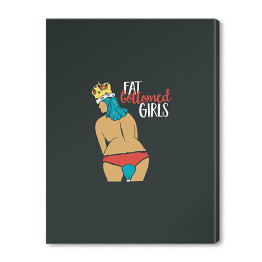 Obraz na płótnie Queen - "Fat bottomed girls" - ilustracja