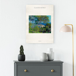 Obraz klasyczny Claude Monet "Bordighera" - reprodukcja z napisem. Plakat z passe partout