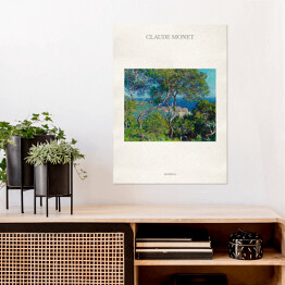 Plakat samoprzylepny Claude Monet "Bordighera" - reprodukcja z napisem. Plakat z passe partout