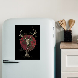 Magnes dekoracyjny Wiedźmin - czaszka jelenia