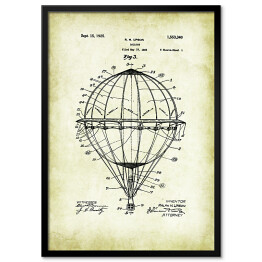 Obraz klasyczny R. H. Upson - patenty na rycinach vintage