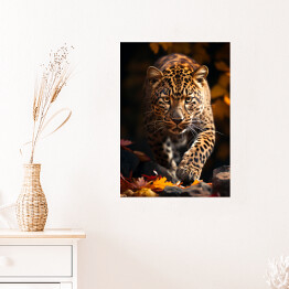 Plakat Leopard - zdjęcia zwierząt