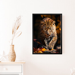 Obraz w ramie Leopard - zdjęcia zwierząt