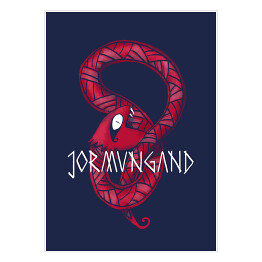 Plakat samoprzylepny Jormungand - mitologia nordycka