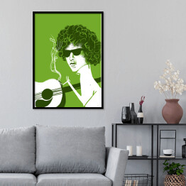 Plakat w ramie Znani muzycy - Bob Dylan