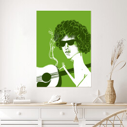 Plakat samoprzylepny Znani muzycy - Bob Dylan