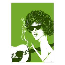 Plakat samoprzylepny Znani muzycy - Bob Dylan