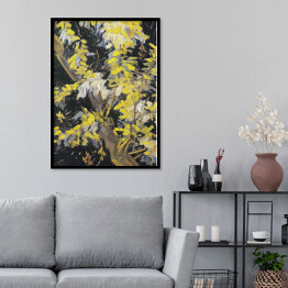 Plakat w ramie Vincent van Gogh Kwitnące gałęzie akacji. Reprodukcja