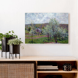 Obraz na płótnie Alfred Sisley "Wiosna w pobliżu Paryża" - reprodukcja